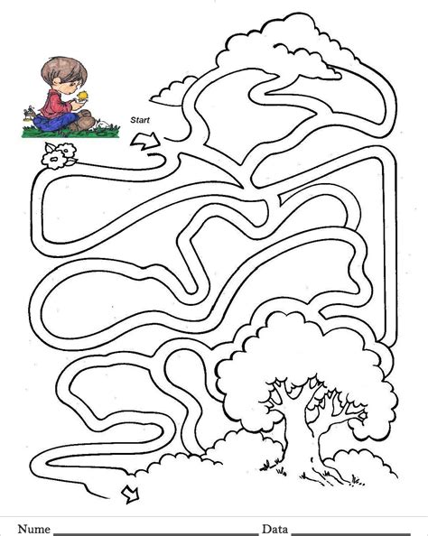 Labirint Planse De Colorat Si Educative Mazes For Kids Kids Kids Rugs