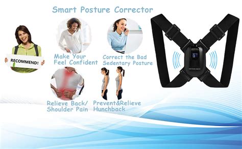 Smart Posture Corrector With Sensor Vibration Reminder For Men And