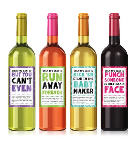 Funny Wine Labels Printable Printable Word Searches