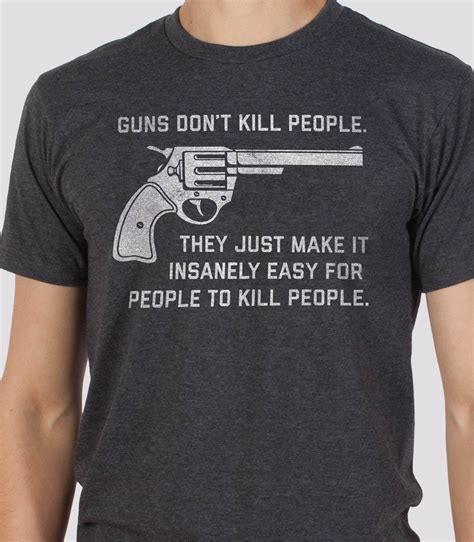 Guns Dont Kill People Mens Funny Gun Control T Shirt Headline Shirts