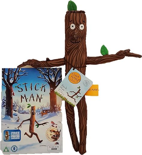 The Gruffalo Stick Man Plush Toy With Stickman Dvd Uk Toys