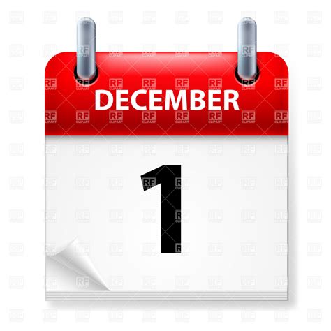 Clipart December Calendar