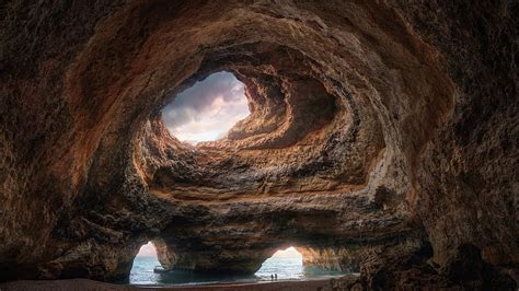 Grotto Rocks Hole Sea Nature Landscape 2560x1600 Hd Wallpaper Pxfuel