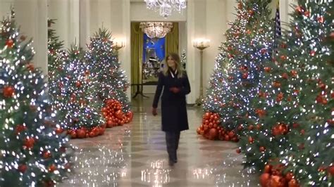 Melania Trump Promotes Campaign With White House Christmas Decorations