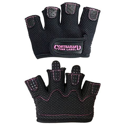 Contraband Pink Label 5537 Womens Micro Weight Lifting Gloves Wgriplock