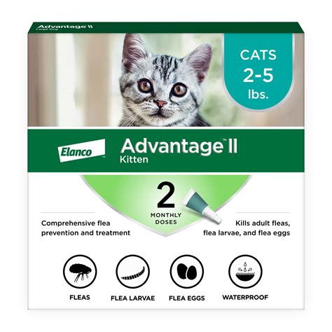 Advantage II Once-A-Month Topical Kills Flea for Kitten, Count of 2 | Petco