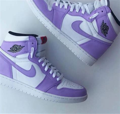 Purple Nike Air Jordan 1💕 Zapatos Nike Para Damas Zapatos Nike Mujer