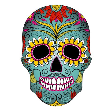 Sugar Skull Halloween Skull Sticker Skull Painting