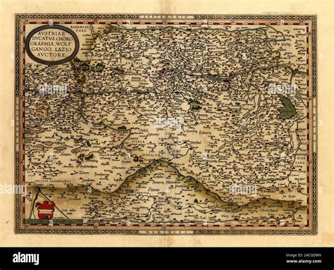 Orteliuss Map Of Austria This Map Is From The 1570 First Edition Of