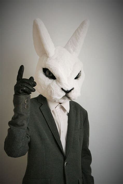 Rabbit Head From Misfits Show By Oneandonlycostumes Bunny Art