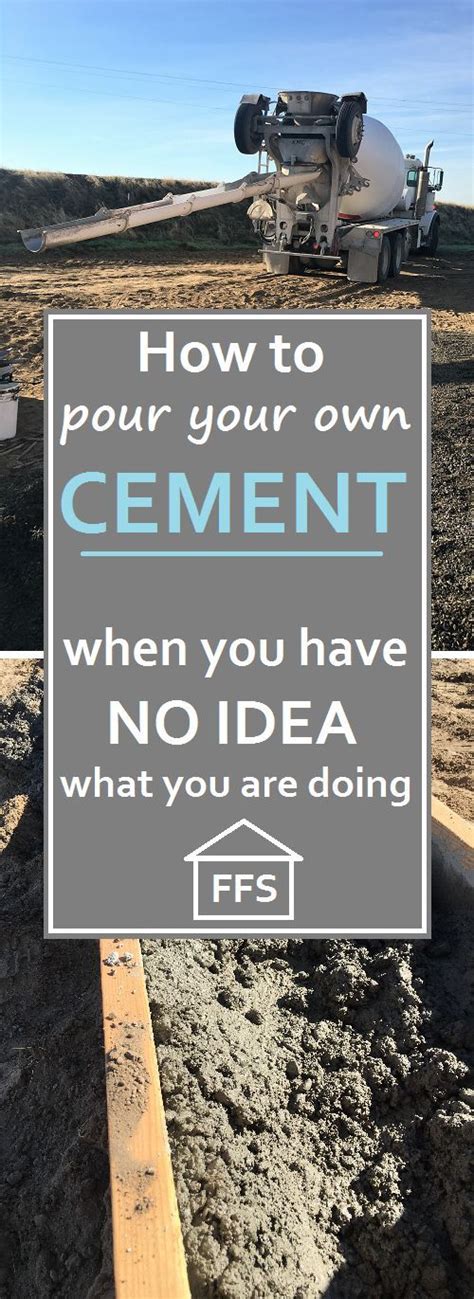 How to pour your own cement foundation when you have no idea what you