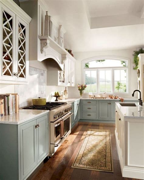 Shaker style kitchen cabinet painted in benjamin moore 1475. 20 Popular And Best Kitchen Cabinet Paint Colors For This ...