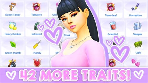 42 New Custom Traits😱😍 Trait Bundle Mod Review The Sims 4 Youtube