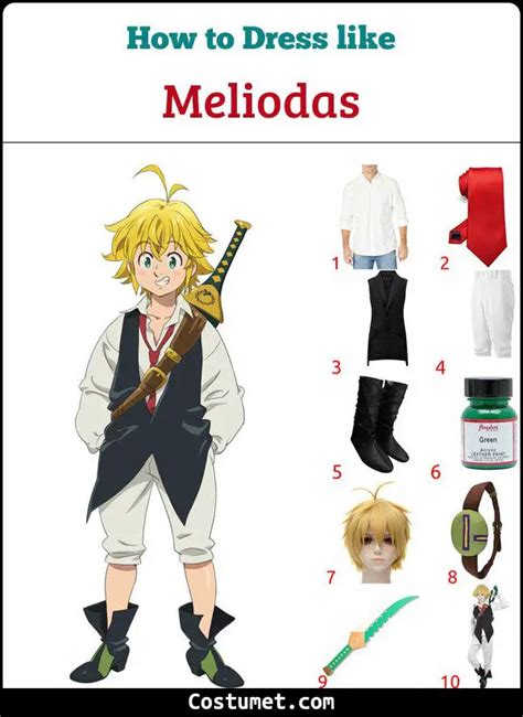 Meliodas The Seven Deadly Sins Costume For Cosplay And Halloween