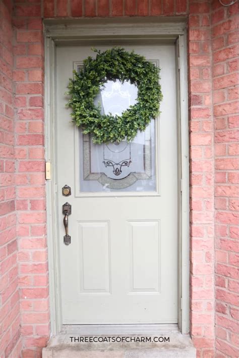 Take a look at the door underneath. How to paint a front door without removing it - Three ...