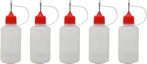 Akord 5pcs X Empty Plastic Squeezable Liquid Dropper Filling Bottles E