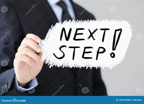 Next Step Business Concept Stock Image Image Of Word 149413229