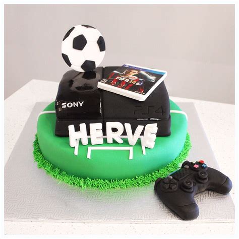 PlayStation 4, FIFA 14, birthday cake | Réalisation | Pinterest | 14th