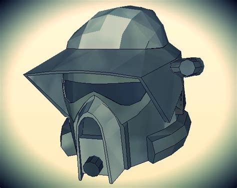Star Wars Arf Helmet Paper Model By Pepmaster Via Pepakura
