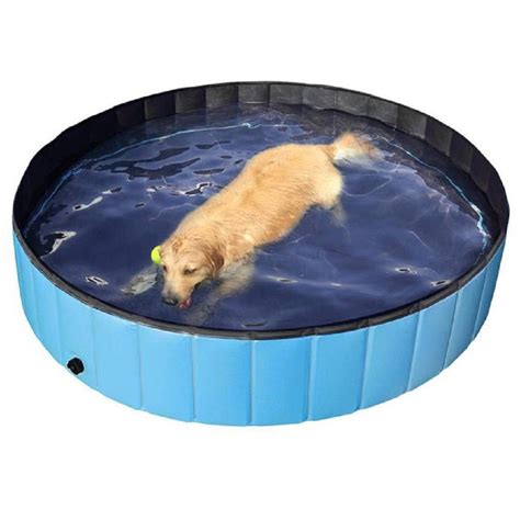 Portable Pet Swimming Pool Outdoor Kiddie Pools Collapsible Middle Dog