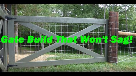 How To Build A Wood Gate That Will Not Sag Youtube