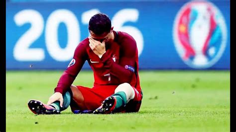 Cristiano Ronaldo Injury Tears And Disappointment Full Video Hd Youtube