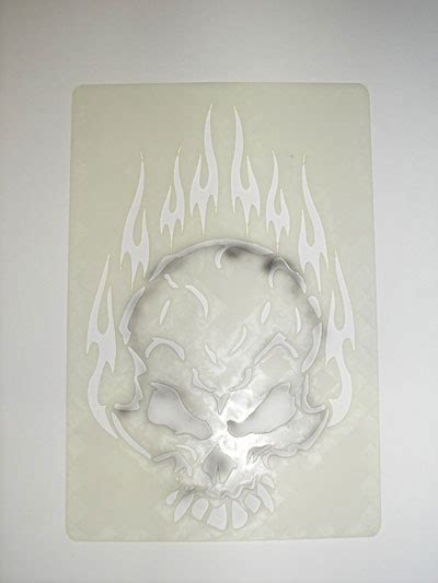 How To Airbrush Skull Using Simple Skull Stencil Airbrush Guru