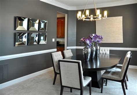 dark gray dining room table | Dining room colors, Dining room design modern, Unique dining room