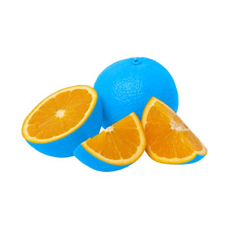 Vibrant Blue Oranges Art Long Sleeve T Shirt Teepublic