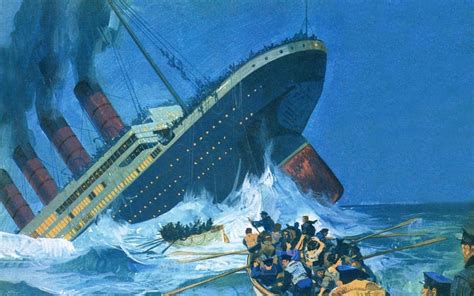 The wreck of the rms titanic is lying approximately 3,800 metres (2.4 mi) at the bottom of the atlantic ocean, almost precisely under the location where she sank on april 15th, 1912. On this day in 1912: The sinking of RMS Titanic
