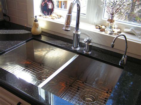 Granite kitchen sinks inset sink bathroom design inspiration external doors sink drain home accessories inspirational black granite home decor accessories. Modern sink & faucet, complemented by our Black Galaxy ...