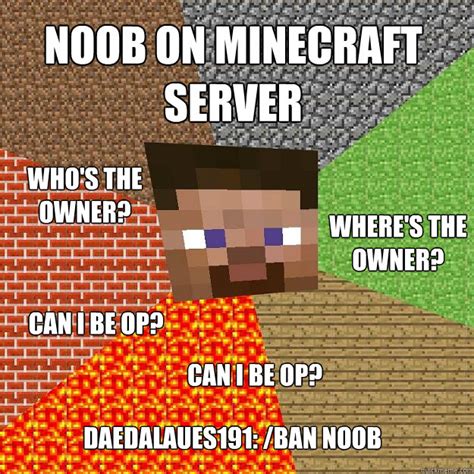 Noob On Minecraft Server Wheres The Owner Whos The Owner Can I Be