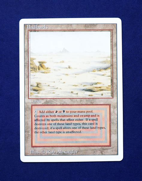 Badlands From Revised Edition 3ed Mtg Proxy Magic Cardplus
