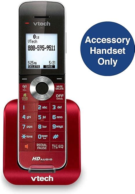 vtech ds6401 16 accessory cordless handset red requires a ds6421 ds6422 or ds6472 series