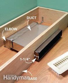 This will give your cabinet a finished look. 1000+ images about Cabinets around heat vents on Pinterest | Toe, Baseboards and Pop up