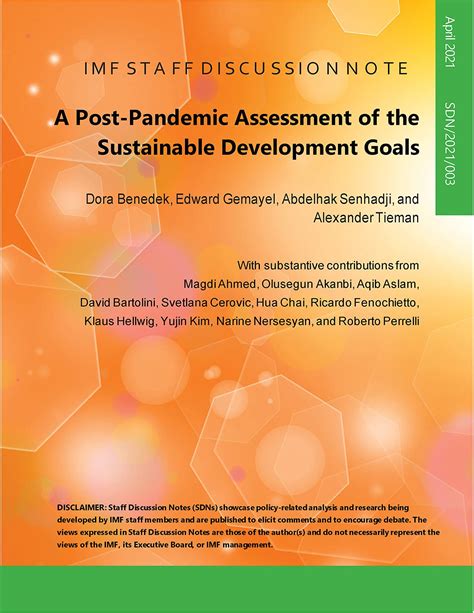 A Post Pandemic Assessment Of The Sustainable Development Goals By