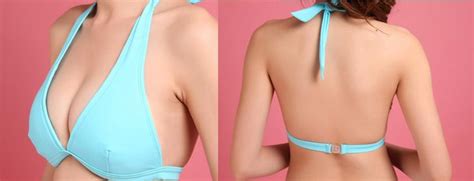 Fashion Care 2u S188 Sexy V Neck Blue Bikini Swimwear Bra 2pcs Set