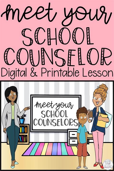Meet The Counselor Lesson Activities Flyer Posters Editable School Counselor School