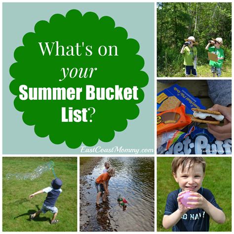 east coast mommy summer bucket lists