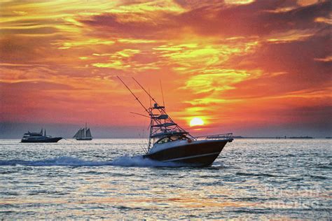 Fishing Boat Key West Sunset Photograph By Catherine Sherman Pixels