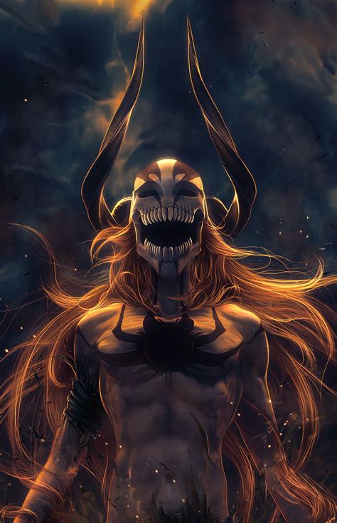 Find and save images from the anime collection by umi (phuonganhnguyen212) on we heart it, your everyday app to get lost in what you love. Bleach anime series character kurosaki ichigo mask horn wallpaper | 1440x2233 | 610416 | WallpaperUP