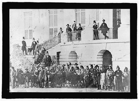 Indians At White House During The Civil War Washington Dc