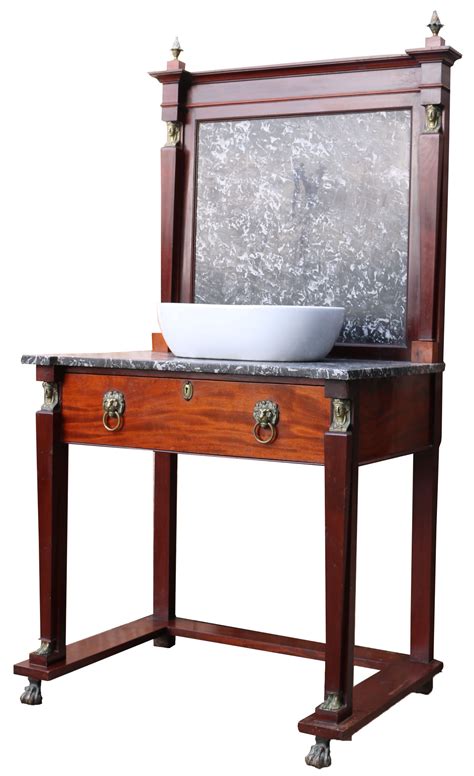 An Antique English Wash Stand with Basin - UK Heritage