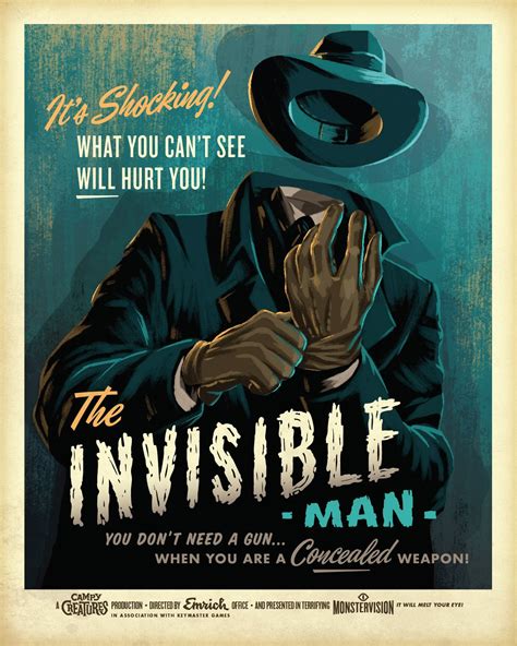 Campycreatures Prints The Invisible Man Horror Icons Horror Movie