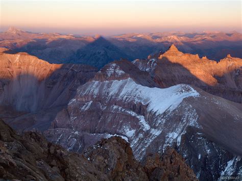 Sneffels Summit Shadow San Juan Mountains Colorado Mountain