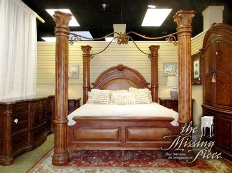 Aico Four Poster Canopy Bed In A King Size This Warm Toned Bed