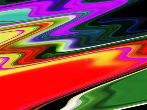 Red Green Rainbow Fluid Lights Lines Futuristic Surreal Abstract
