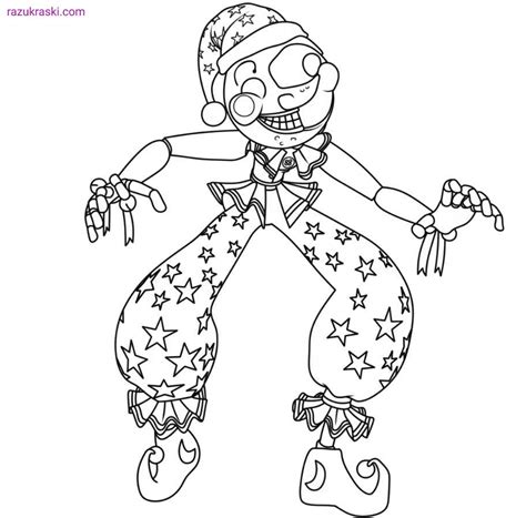 Fnaf 9 Security Breach Coloring Pages Printable Animatronics