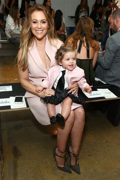 Alyssa Milano And Her Daughter Elizabella Celebrities At New York