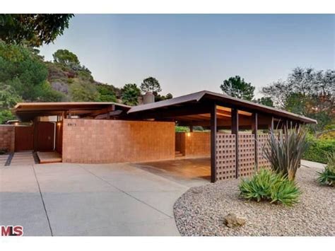 A Better View Of The Carport At 8973 Wonderland Park Mid Century